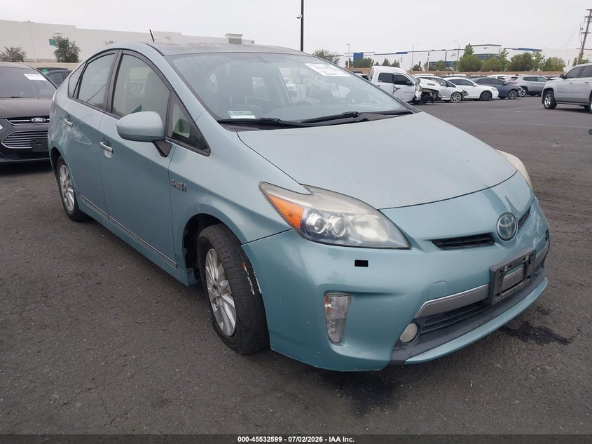 2013 Toyota Prius VIN JTDKN3DP1D3045939 IAAI salvage auction — FRONT END, Salvage Certificate (California), sold $4,400 on 2026-07-15 (photo 1)