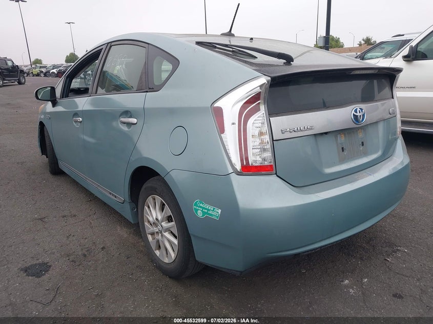 2013 Toyota Prius VIN JTDKN3DP1D3045939 IAAI salvage auction — FRONT END, Salvage Certificate (California), sold $4,400 on 2026-07-15 (photo 3)