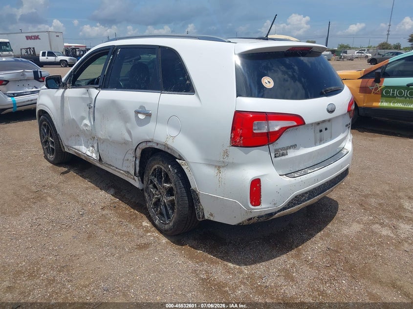 2014 Kia Sorento VIN 5XYKW4A79EG490076 IAAI salvage auction — LEFT SIDE, Salvage (Texas), sold $25 on 2026-07-29 (photo 3)