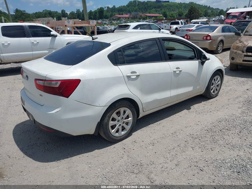 2015 Kia Rio VIN KNADM4A39F6452599 IAAI salvage auction — NORMAL WEAR, Clear (North Carolina), sold $1,000 on 2026-07-24 (photo 4)