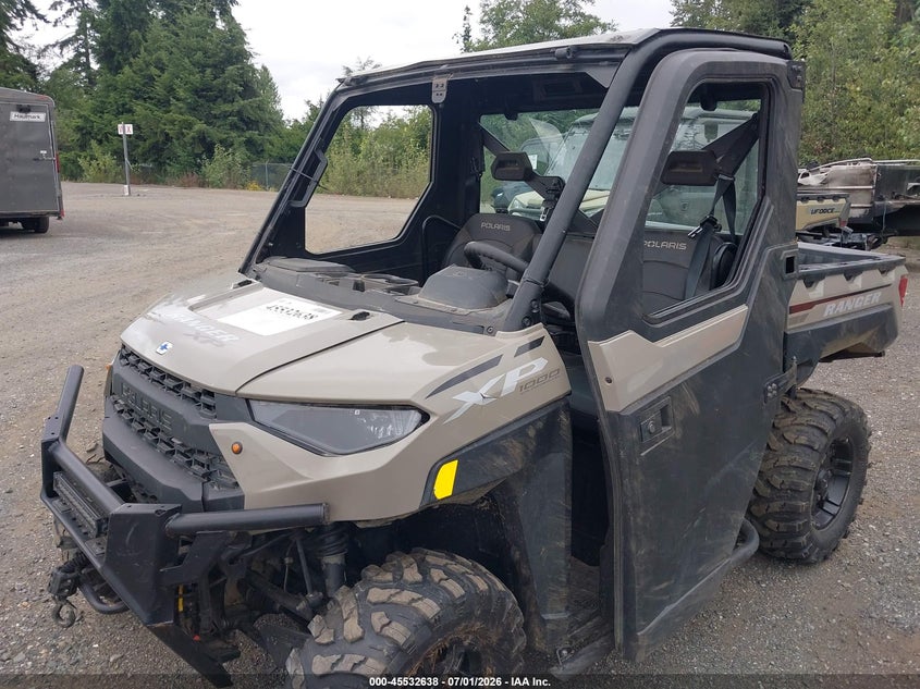 2024 Polaris Ranger VIN 4XARRE998R8698438 IAAI salvage auction — FRONT & REAR, Wait Title, sold $6,050 on 2026-08-27 (photo 2)
