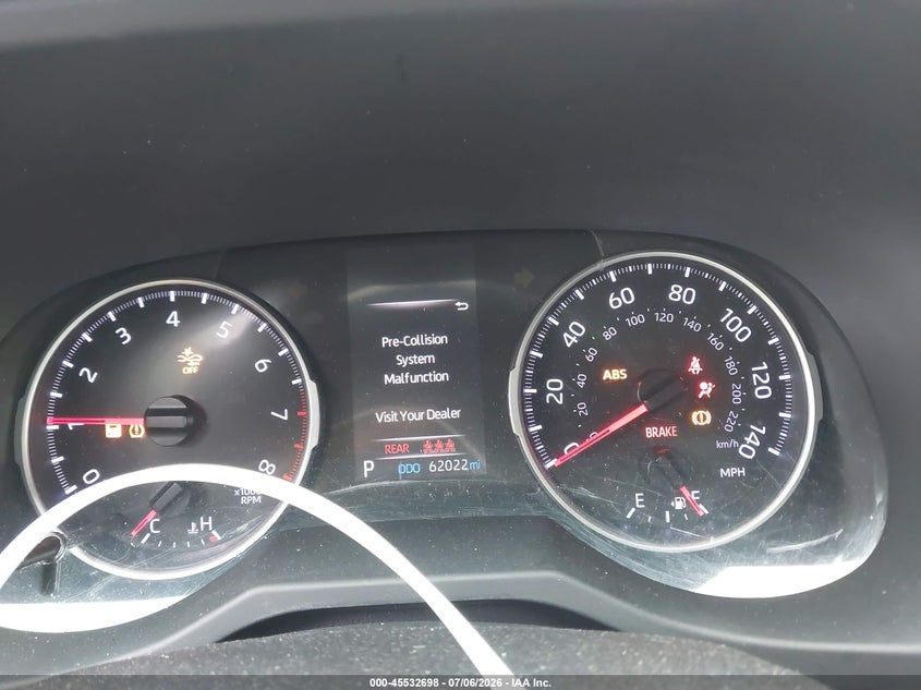 2020 Toyota Rav 4 VIN JTMF1RFV0LD062901 IAAI salvage auction — FRONT END, Salvage Title, sold $4,850 on 2026-07-27 (photo 7)