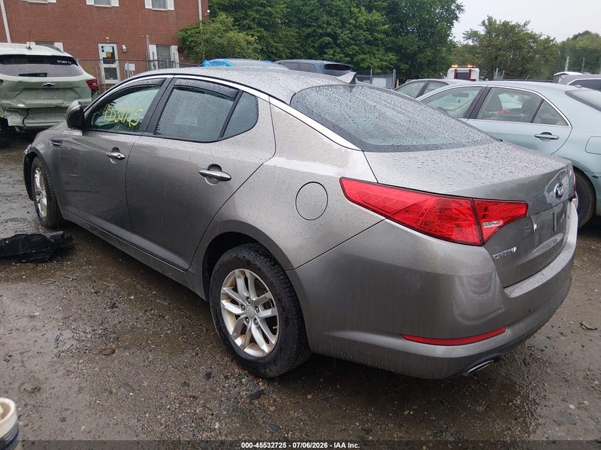 2013 Kia Optima VIN 5XXGM4A70DG164651 IAAI salvage auction — RIGHT FRONT, Clear (Massachusetts), sold $250 on 2026-07-17 (photo 3)
