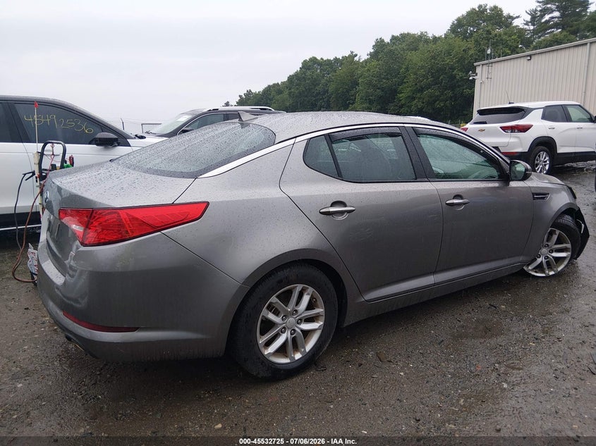 2013 Kia Optima VIN 5XXGM4A70DG164651 IAAI salvage auction — RIGHT FRONT, Clear (Massachusetts), sold $250 on 2026-07-17 (photo 4)