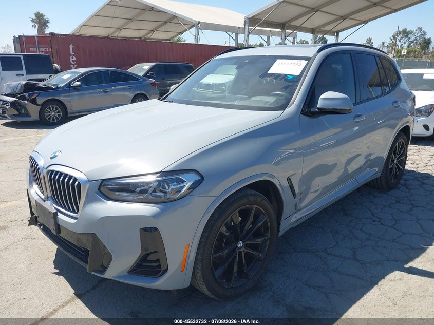 2022 BMW X3 VIN 5UX53DP00N9K09413 IAAI salvage auction — LEFT SIDE, Salvage (California), sold $26,250 on 2026-07-30 (photo 2)