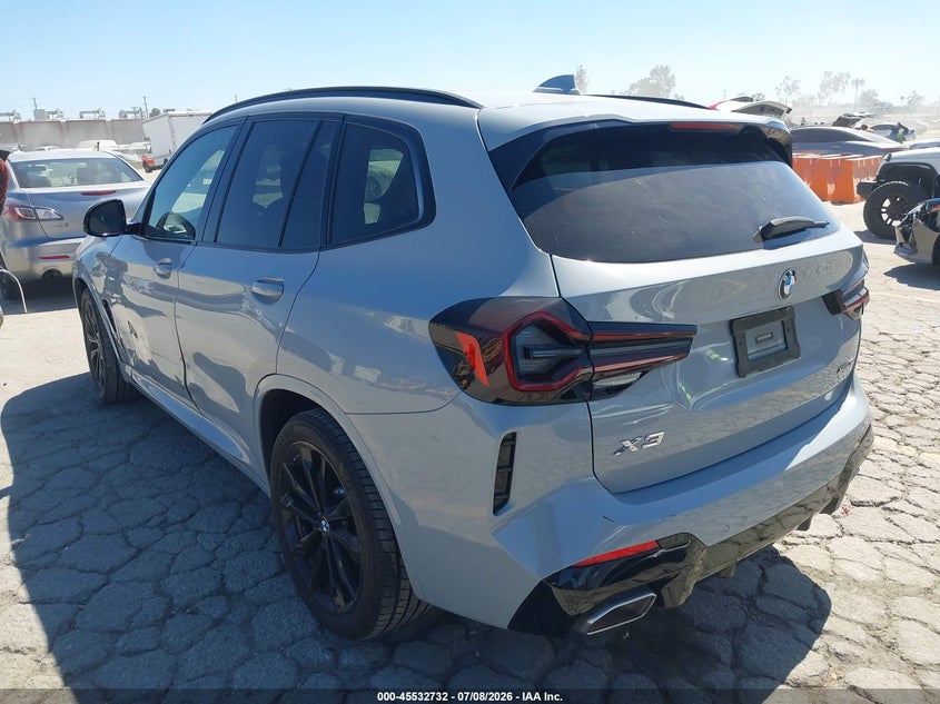 2022 BMW X3 VIN 5UX53DP00N9K09413 IAAI salvage auction — LEFT SIDE, Salvage (California), sold $26,250 on 2026-07-30 (photo 3)
