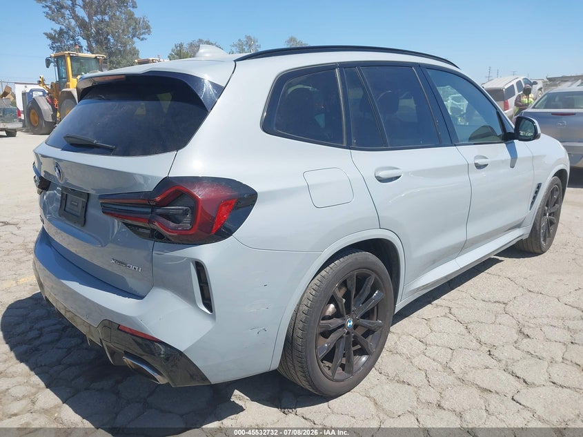 2022 BMW X3 VIN 5UX53DP00N9K09413 IAAI salvage auction — LEFT SIDE, Salvage (California), sold $26,250 on 2026-07-30 (photo 4)