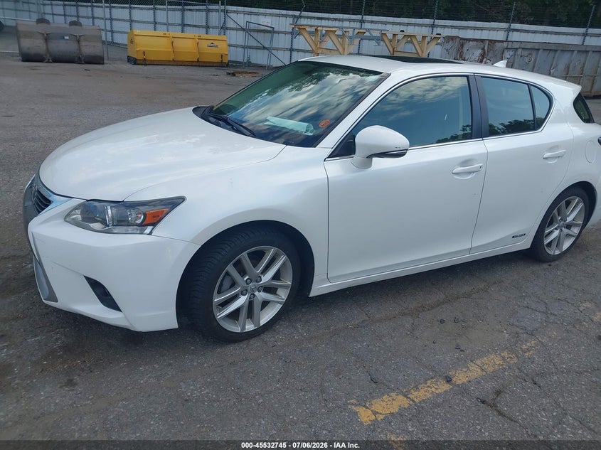 2015 Lexus Ct VIN JTHKD5BH4F2220329 IAAI salvage auction — REAR END, Clear (Michigan), sold $4,000 on 2026-07-18 (photo 2)