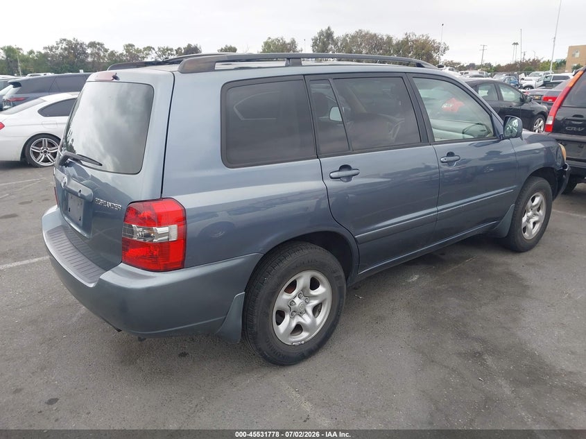 2004 Toyota Highlander VIN JTEGD21A040093688 IAAI salvage auction — FRONT END, Salvage (California), sold $625 on 2026-07-23 (photo 4)