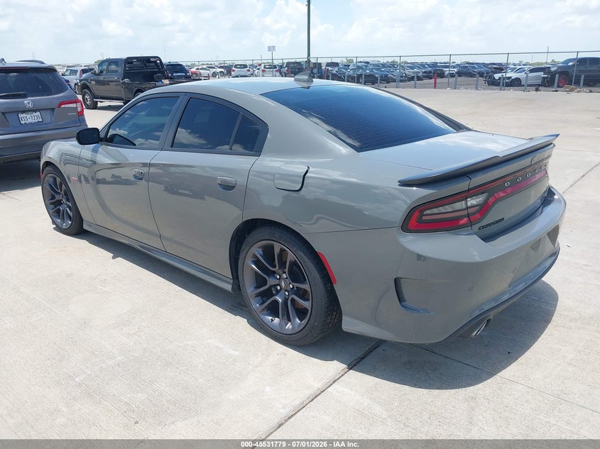 2023 Dodge Charger VIN 2C3CDXGJXPH660095 IAAI salvage auction — WATER/FLOOD, Salvage (Texas), sold $13,200 on 2026-08-28 (photo 3)