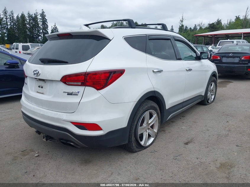 2018 Hyundai Santa fe VIN 5XYZWDLAXJG542039 IAAI salvage auction — NORMAL WEAR, Clear (Washington), sold $4,025 on 2026-07-29 (photo 4)