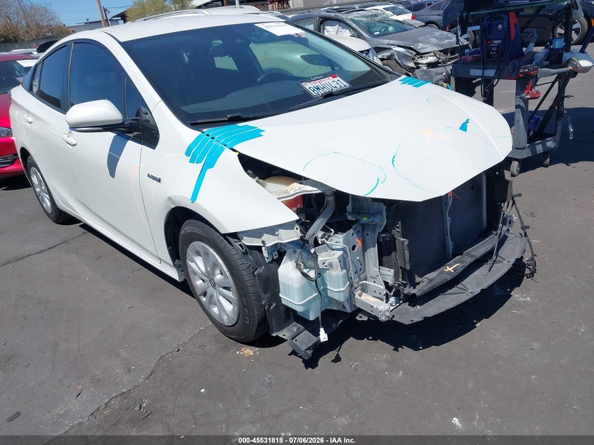 2019 Toyota Prius VIN JTDKARFU2K3091181 IAAI salvage auction — FRONT END, Salvage Certificate (California), sold $5,300 on 2026-07-22 (photo 1)