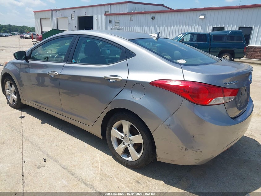 2013 Hyundai Elantra VIN KMHDH4AEXDU631649 IAAI salvage auction — NORMAL WEAR, Salvage Title, sold $525 on 2026-07-21 (photo 3)