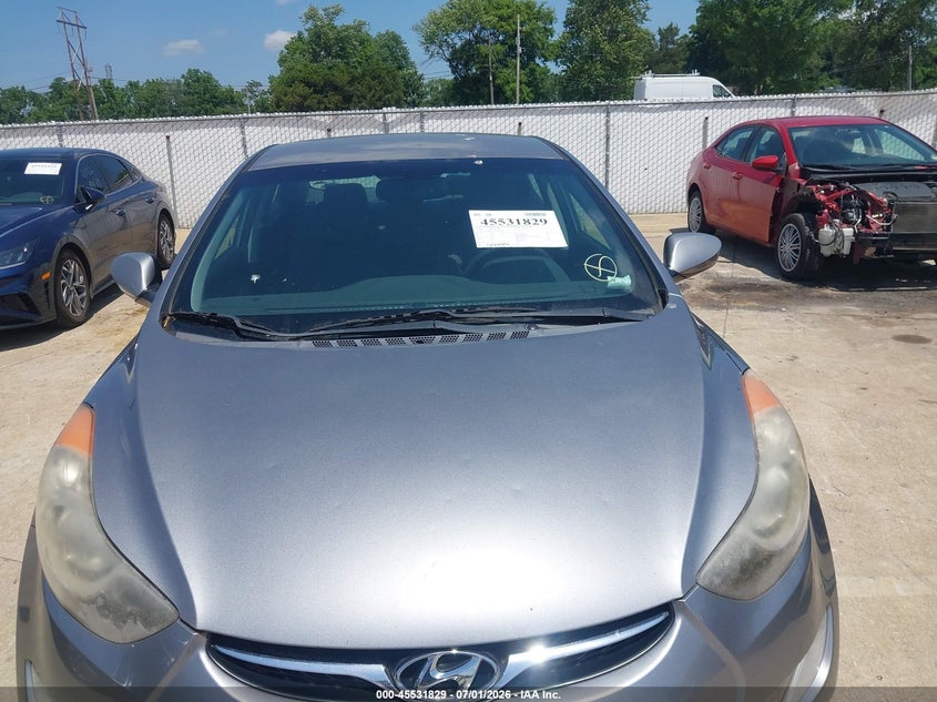 2013 Hyundai Elantra VIN KMHDH4AEXDU631649 IAAI salvage auction — NORMAL WEAR, Salvage Title, sold $525 on 2026-07-21 (photo 6)
