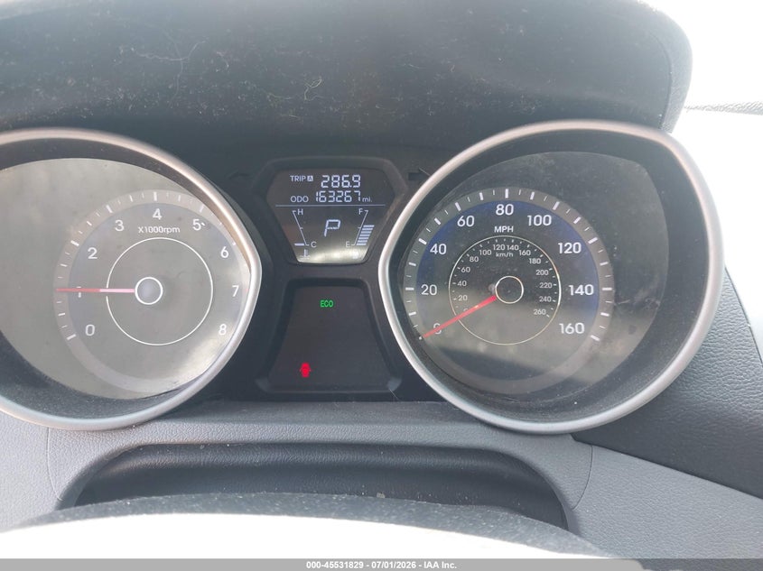 2013 Hyundai Elantra VIN KMHDH4AEXDU631649 IAAI salvage auction — NORMAL WEAR, Salvage Title, sold $525 on 2026-07-21 (photo 7)