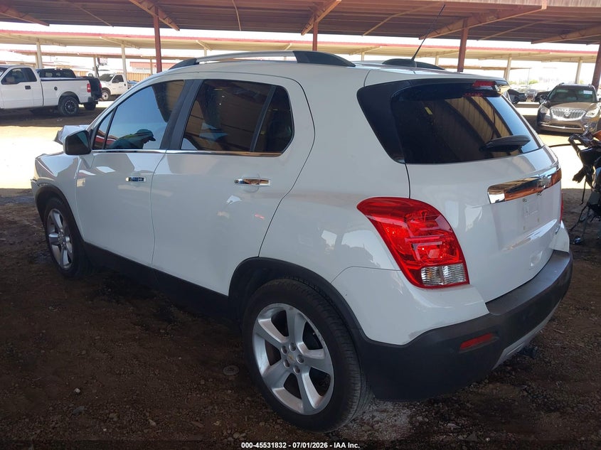 2015 Chevrolet Trax VIN KL7CJNSB4FB075896 IAAI salvage auction — FRONT END, Salvage Title, sold $25 on 2026-07-28 (photo 3)