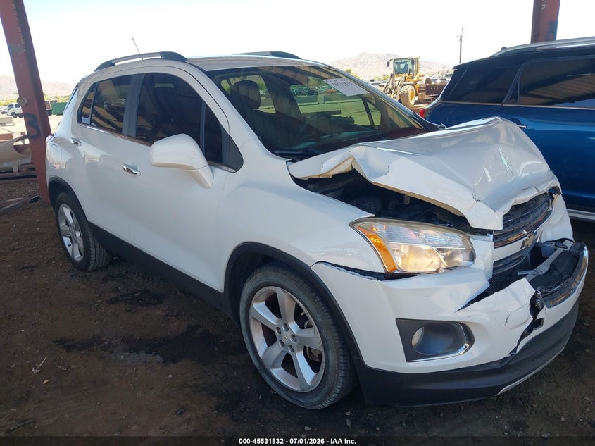 2015 Chevrolet Trax VIN KL7CJNSB4FB075896 IAAI salvage auction — FRONT END, Salvage Title, sold $25 on 2026-07-28 (photo 6)