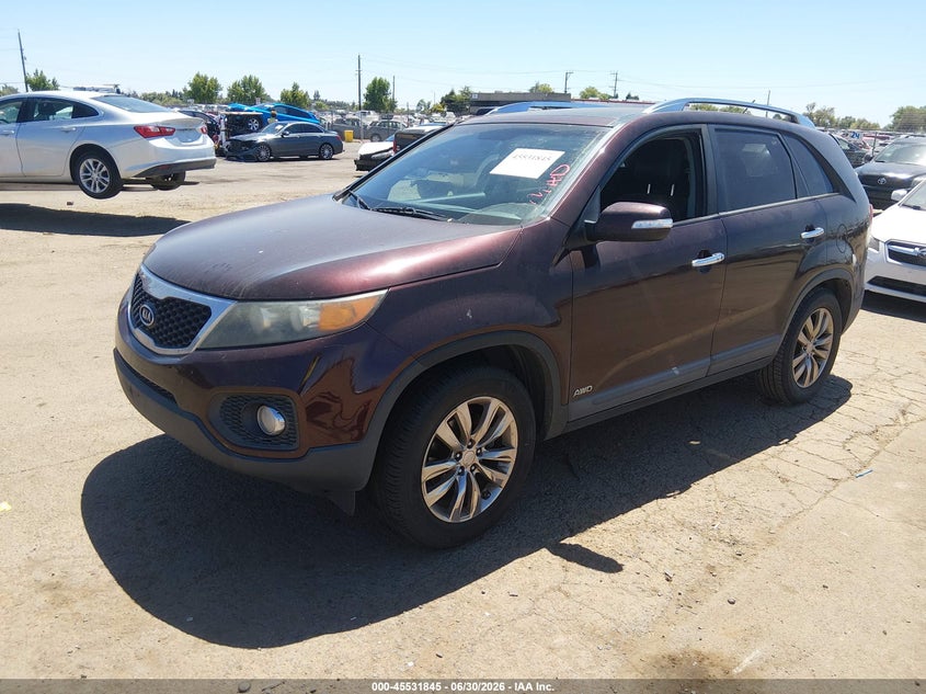 2011 Kia Sorento VIN 5XYKUDA28BG151878 IAAI salvage auction — NORMAL WEAR, Clear - Dealer Only (California), sold $825 on 2026-07-15 (photo 2)