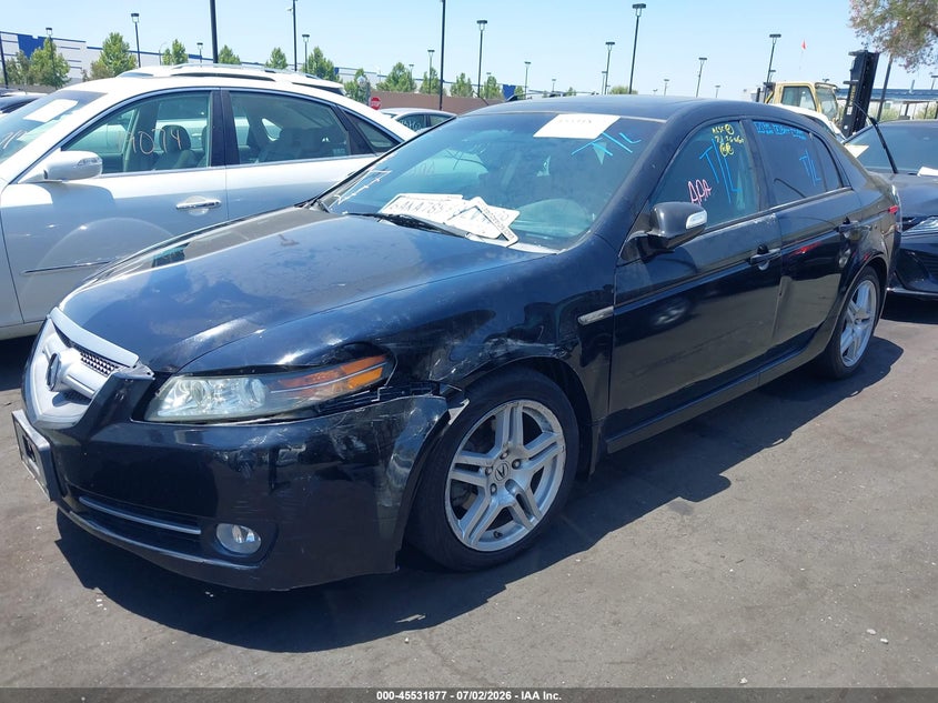2007 Acura Tl VIN 19UUA66237A043781 IAAI salvage auction — LEFT FRONT, Salvage Certificate (California), sold $600 on 2026-07-12 (photo 2)