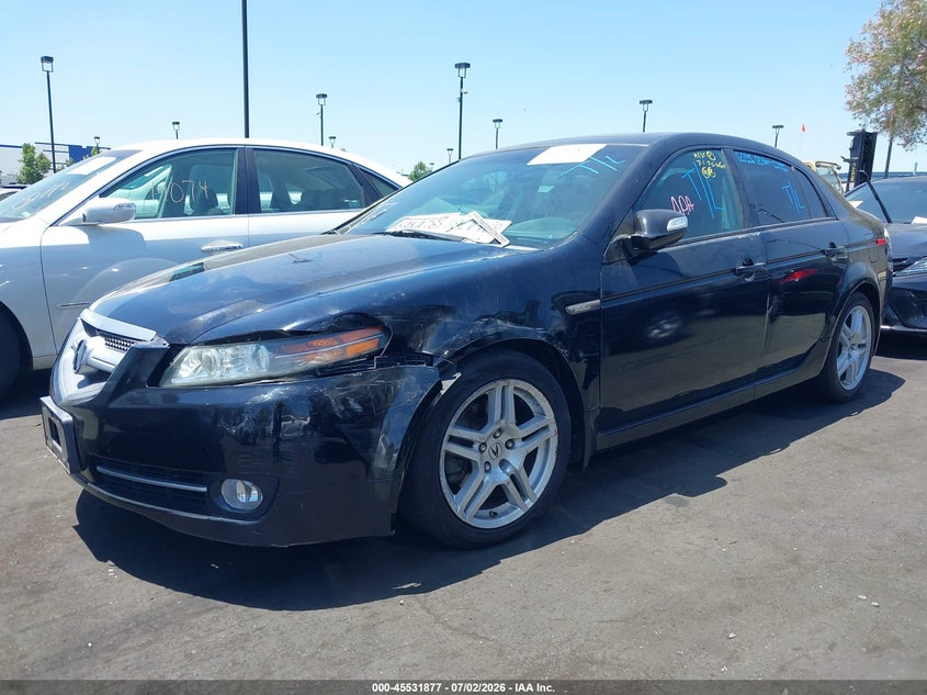 2007 Acura Tl VIN 19UUA66237A043781 IAAI salvage auction — LEFT FRONT, Salvage Certificate (California), sold $600 on 2026-07-12 (photo 6)