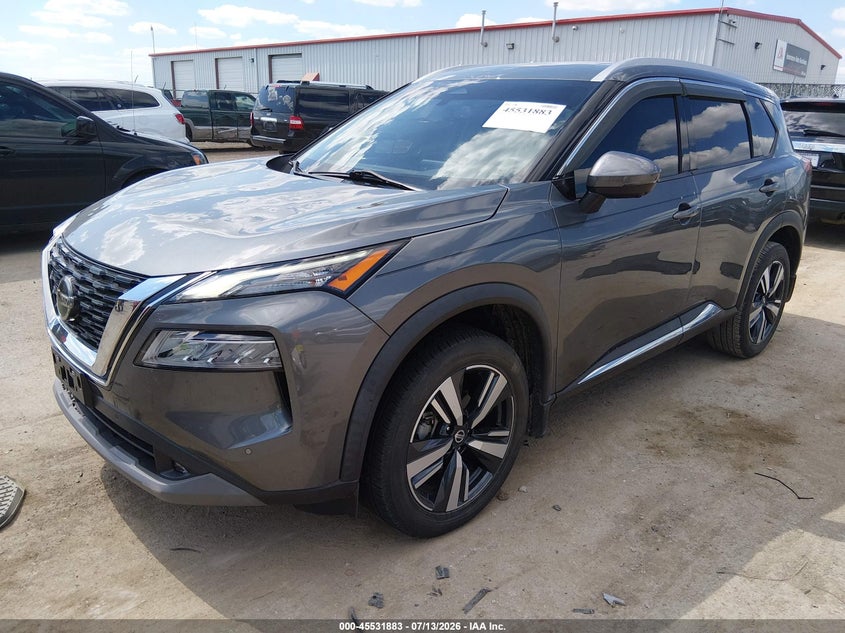 2021 Nissan Rogue VIN 5N1AT3CA5MC815831 IAAI salvage auction — HAIL, Salvage (Kansas), sold $9,800 on 2026-10-02 (photo 2)