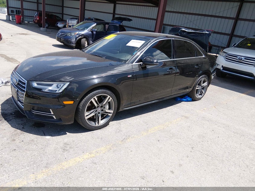 2018 Audi A4 VIN WAUENAF40JA166809 IAAI salvage auction — REAR END, Salvage (Missouri), sold $5,300 on 2026-08-02 (photo 2)