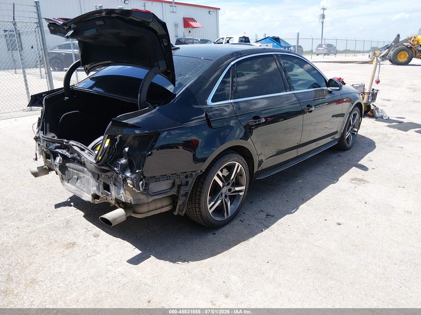 2018 Audi A4 VIN WAUENAF40JA166809 IAAI salvage auction — REAR END, Salvage (Missouri), sold $5,300 on 2026-08-02 (photo 4)