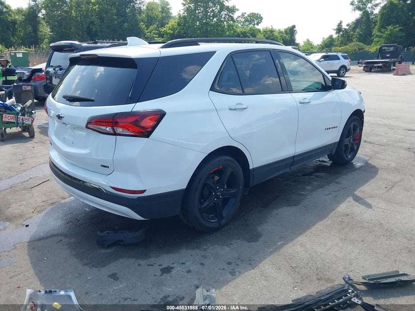 2022 Chevrolet Equinox VIN 3GNAXXEV2NS244768 IAAI salvage auction — FRONT END, Rebuildable (Florida), sold $8,200 on 2026-07-30 (photo 4)