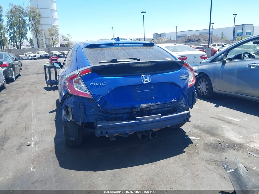 2020 Honda Civic VIN SHHFK7H92LU417088 IAAI salvage auction — FRONT & REAR, Salvage Certificate (California), sold $7,800 on 2026-07-12 (photo 6)
