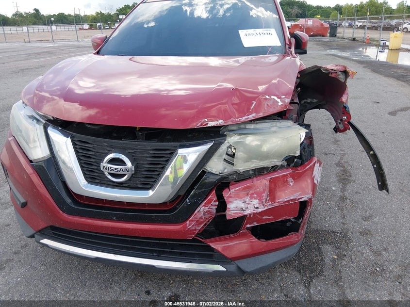 2017 Nissan Rogue VIN JN8AT2MT2HW392889 IAAI salvage auction — LEFT FRONT, Salvage Title, sold $1,200 on 2026-07-19 (photo 6)