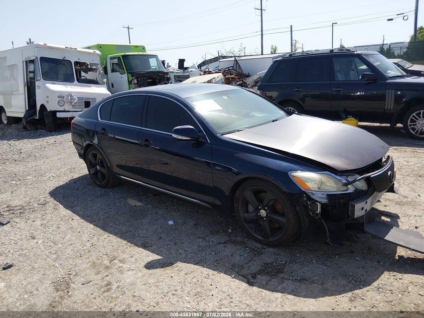 2010 Lexus Gs VIN JTHBE1KS4A0048213 IAAI salvage auction — FRONT & REAR, Salvage (Pennsylvania), sold $275 on 2026-07-19 (photo 1)