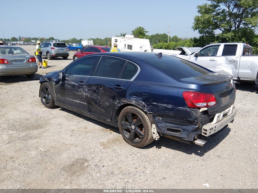 2010 Lexus Gs VIN JTHBE1KS4A0048213 IAAI salvage auction — FRONT & REAR, Salvage (Pennsylvania), sold $275 on 2026-07-19 (photo 3)