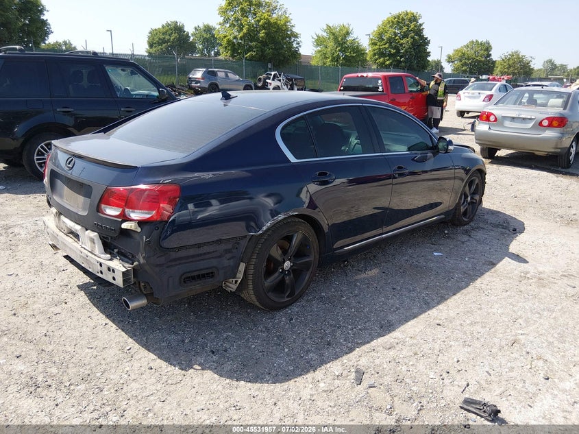 2010 Lexus Gs VIN JTHBE1KS4A0048213 IAAI salvage auction — FRONT & REAR, Salvage (Pennsylvania), sold $275 on 2026-07-19 (photo 4)