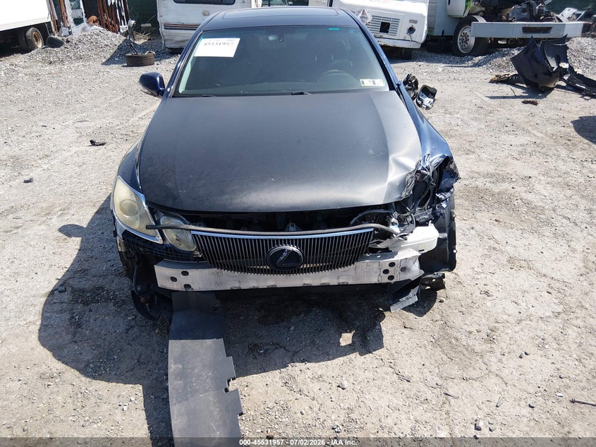2010 Lexus Gs VIN JTHBE1KS4A0048213 IAAI salvage auction — FRONT & REAR, Salvage (Pennsylvania), sold $275 on 2026-07-19 (photo 6)