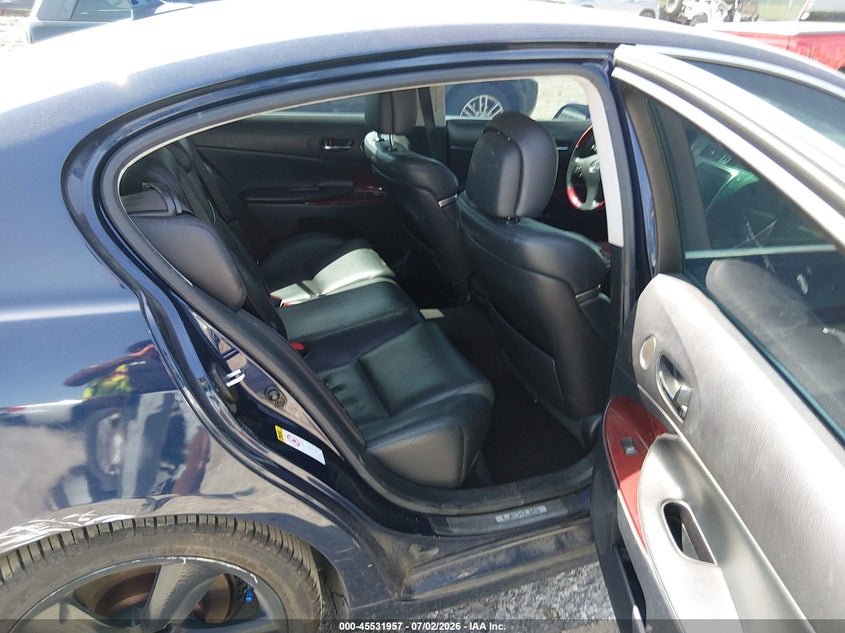 2010 Lexus Gs VIN JTHBE1KS4A0048213 IAAI salvage auction — FRONT & REAR, Salvage (Pennsylvania), sold $275 on 2026-07-19 (photo 8)