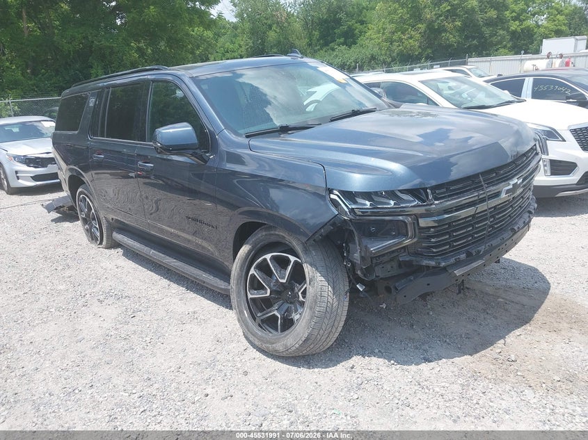 2021 Chevrolet Suburban VIN 1GNSKEKD7MR485195 IAAI salvage auction — FRONT END, Salvage (Ohio), sold $14,600 on 2026-07-28 (photo 1)