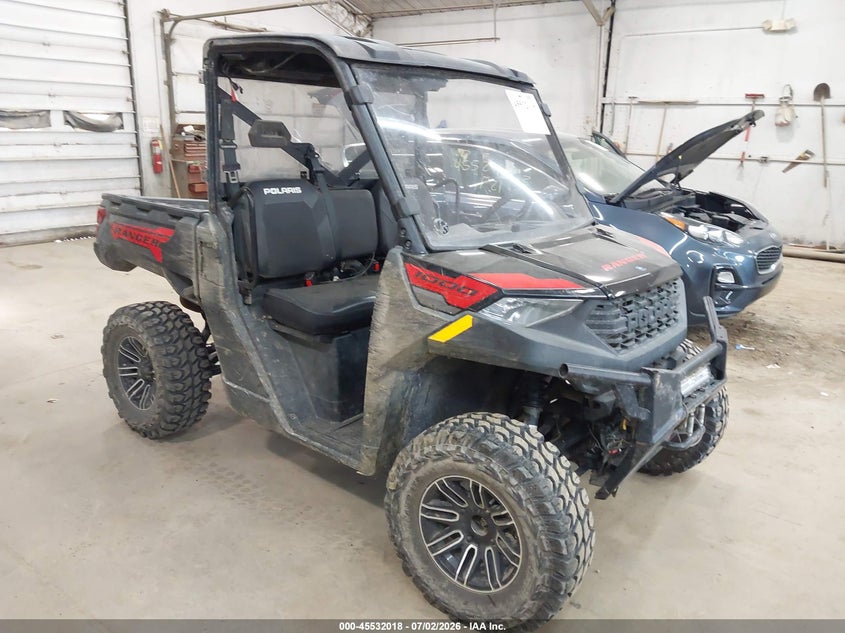 2022 Polaris Ranger VIN 4XATAE992N8006830 IAAI salvage auction — REAR END, Salvage Title, sold $4,850 on 2026-08-26 (photo 1)