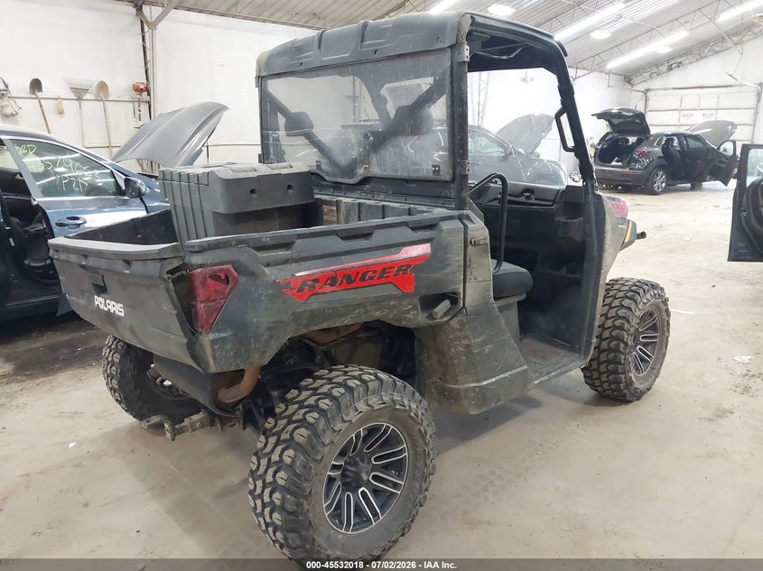 2022 Polaris Ranger VIN 4XATAE992N8006830 IAAI salvage auction — REAR END, Salvage Title, sold $4,850 on 2026-08-26 (photo 4)