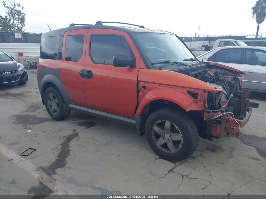 2005 Honda Element VIN 5J6YH18615L003290 IAAI salvage auction — FRONT END, Salvage (California), sold $550 on 2026-07-29 (photo 1)