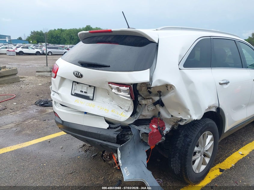 2017 Kia Sorento VIN 5XYPGDA53HG335710 IAAI salvage auction — RIGHT REAR, Junk Bill Of Sale Mv2459 (Wisconsin), sold $500 on 2026-07-23 (photo 6)