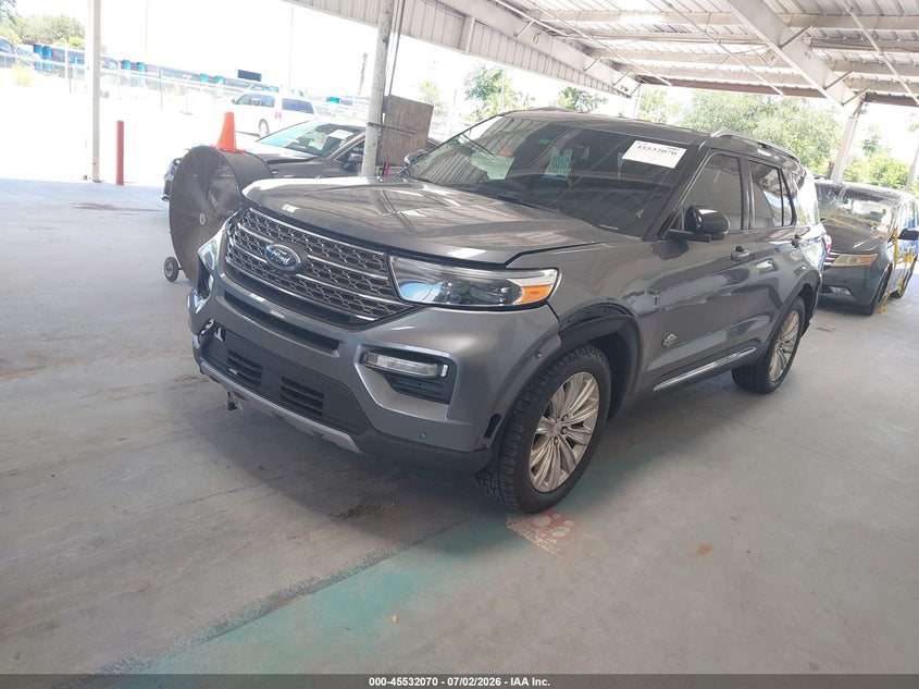 2022 Ford Explorer VIN 1FM5K8LC8NGA18874 IAAI salvage auction — RIGHT FRONT, Salvage Title, sold $8,200 on 2026-08-20 (photo 2)