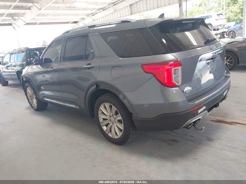 2022 Ford Explorer VIN 1FM5K8LC8NGA18874 IAAI salvage auction — RIGHT FRONT, Salvage Title, sold $8,200 on 2026-08-20 (photo 3)