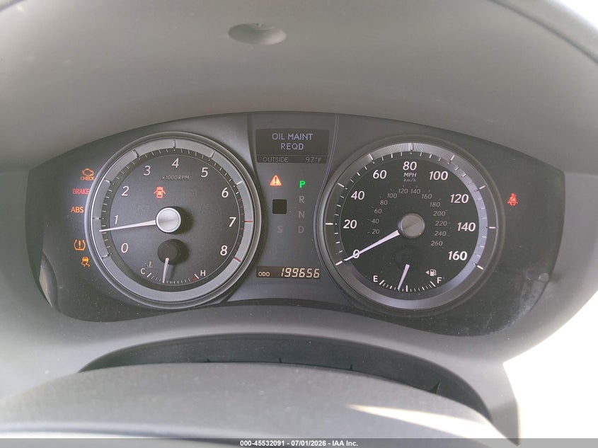 2007 Lexus Es 350 VIN JTHBJ46G772091508 IAAI salvage auction — NORMAL WEAR, Clear (Nevada), sold $1,375 on 2026-07-24 (photo 7)