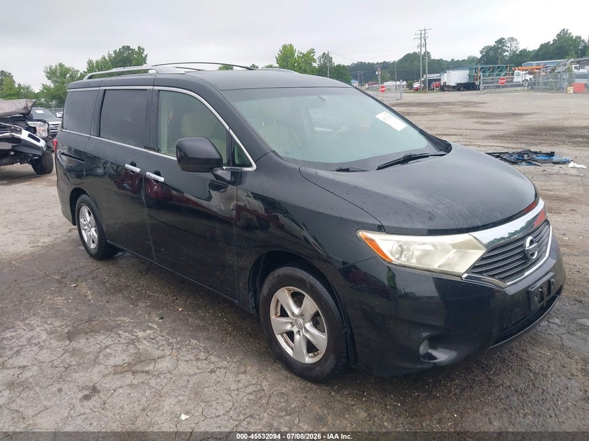 2012 Nissan Quest VIN JN8AE2KP6C9039093 IAAI salvage auction — FRONT END, Clear (Virginia), sold $25 on 2026-07-24 (photo 1)
