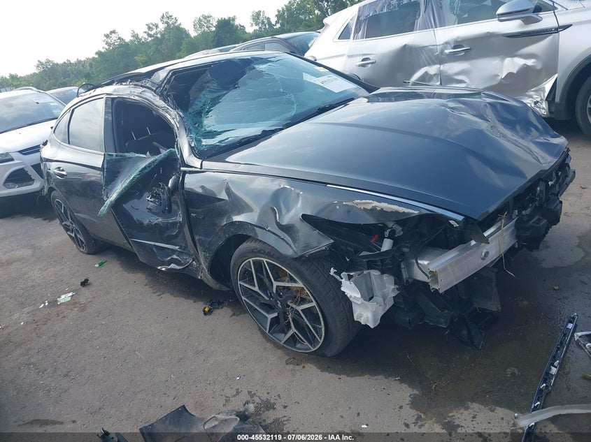 2023 Hyundai Sonata VIN KMHL14JC5PA327732 IAAI salvage auction — FRONT & REAR, Bill Of Sale Destruction Only - Salvage (Ohio), sold $475 on 2026-07-28 (photo 1)