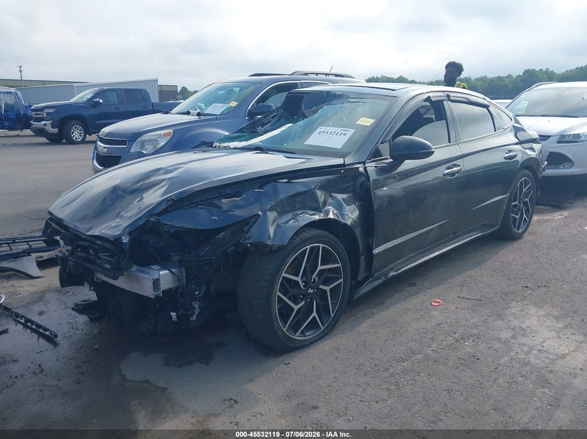 2023 Hyundai Sonata VIN KMHL14JC5PA327732 IAAI salvage auction — FRONT & REAR, Bill Of Sale Destruction Only - Salvage (Ohio), sold $475 on 2026-07-28 (photo 2)