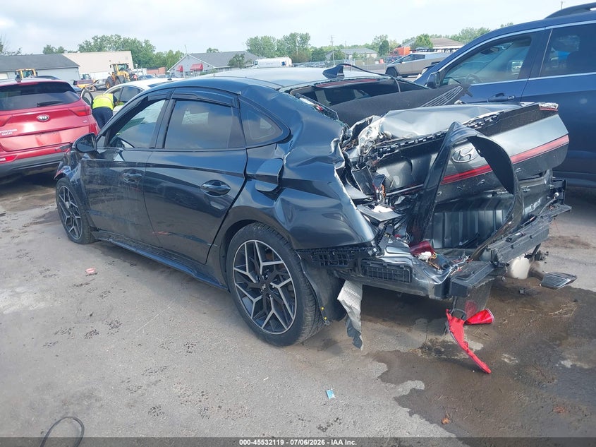 2023 Hyundai Sonata VIN KMHL14JC5PA327732 IAAI salvage auction — FRONT & REAR, Bill Of Sale Destruction Only - Salvage (Ohio), sold $475 on 2026-07-28 (photo 3)