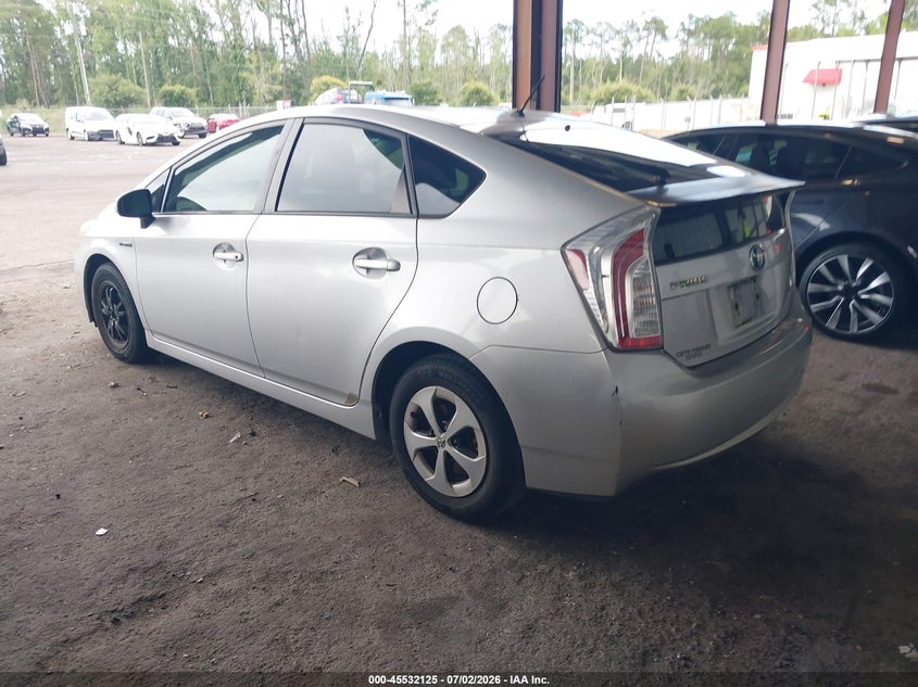 2012 Toyota Prius VIN JTDKN3DU5C1479992 IAAI salvage auction — NORMAL WEAR, Clear (Florida), sold $2,100 on 2026-07-28 (photo 3)