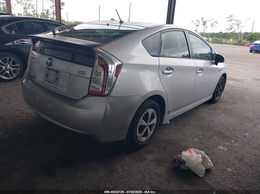 2012 Toyota Prius VIN JTDKN3DU5C1479992 IAAI salvage auction — NORMAL WEAR, Clear (Florida), sold $2,100 on 2026-07-28 (photo 4)