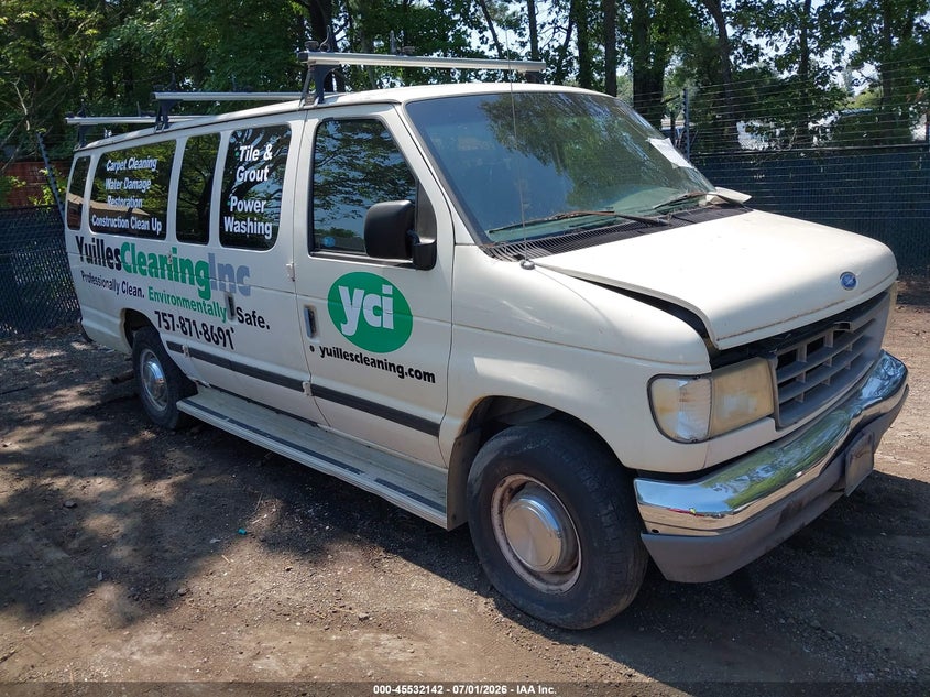 1996 Ford Econoline e350 VIN 1FBJS31H2THA13993 IAAI salvage auction — MECHANICAL, Clear (Virginia), sold $375 on 2026-07-09 (photo 1)